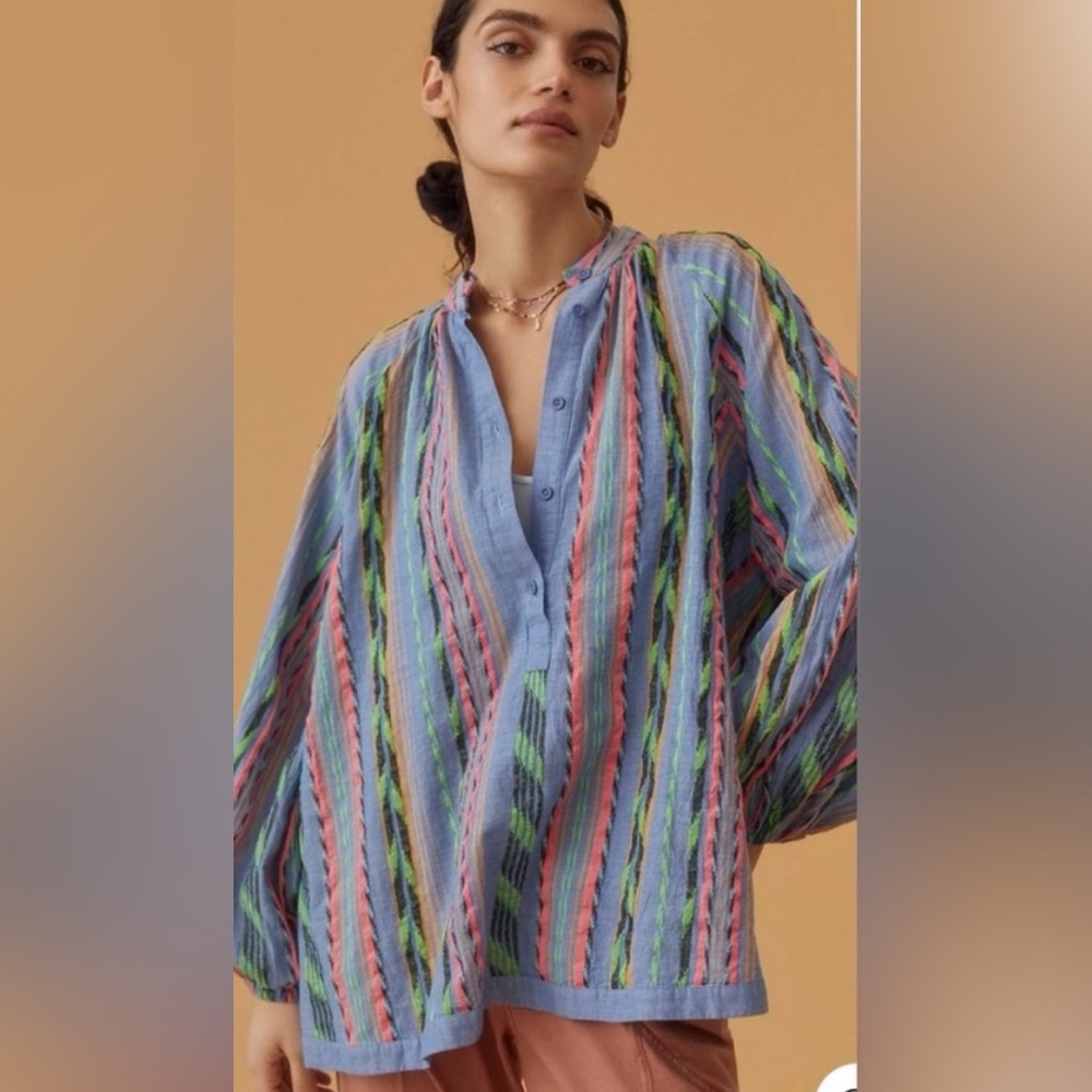 Devotion Twins Opalios Striped Blouse XS